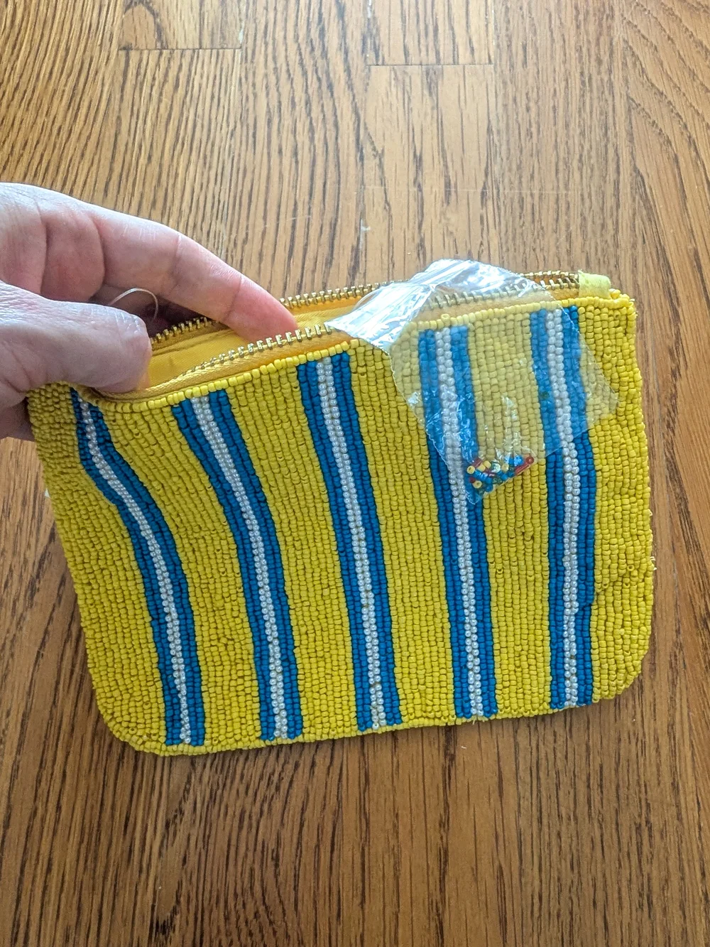(NWT) Anthropologie Fiona Beaded Tomato Pouch / Clutch by Maeve